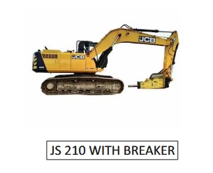 JS 210 WITH BREAKER equipment