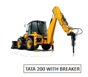 TATA 200 WITH BREAKER equipment
